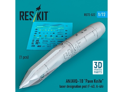 An/Avq-10 "pave Knife" Laser Designation Pod  (1 Piece / 3d Printed) - zdjęcie 1