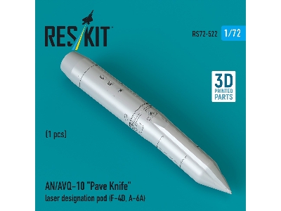 An/Avq-10 "pave Knife" Laser Designation Pod  (1 Piece / 3d Printed) - zdjęcie 2