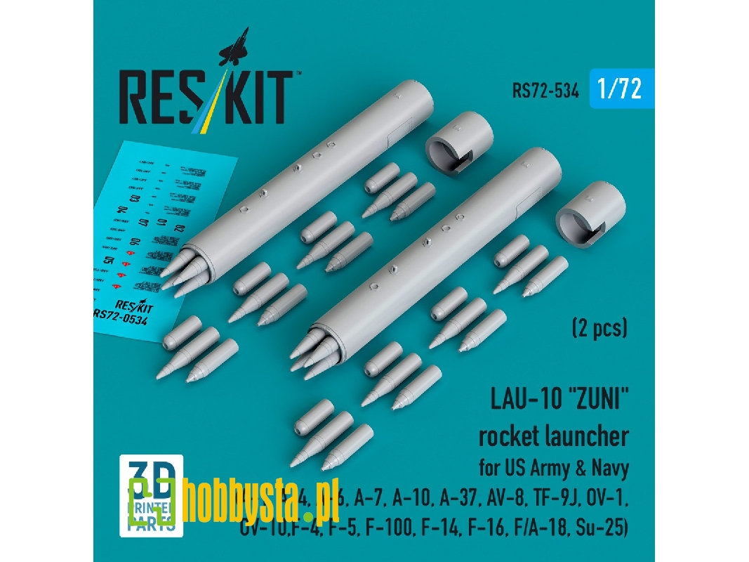 Lau-10 "zuni" Rocket Launcher For Us Army & Navy (2 Pcs / 3d Printed) - zdjęcie 1 Lau-10 "zuni" Rocket Launcher For Us Army & Navy (2 Pcs / 3d Printed) - zdjęcie 1