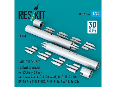 Lau-10 "zuni" Rocket Launcher For Us Army & Navy (2 Pcs / 3d Printed) - zdjęcie 2
