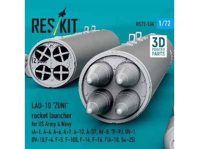 Lau-10 "zuni" Rocket Launcher For Us Army & Navy (2 Pcs / 3d Printed) - zdjęcie 3