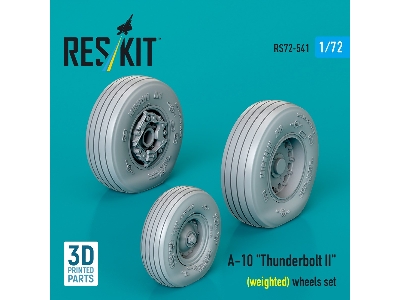 Faichild A-10 Thunderbolt Ii - Weighted Wheels Set (3d Printed) - zdjęcie 1