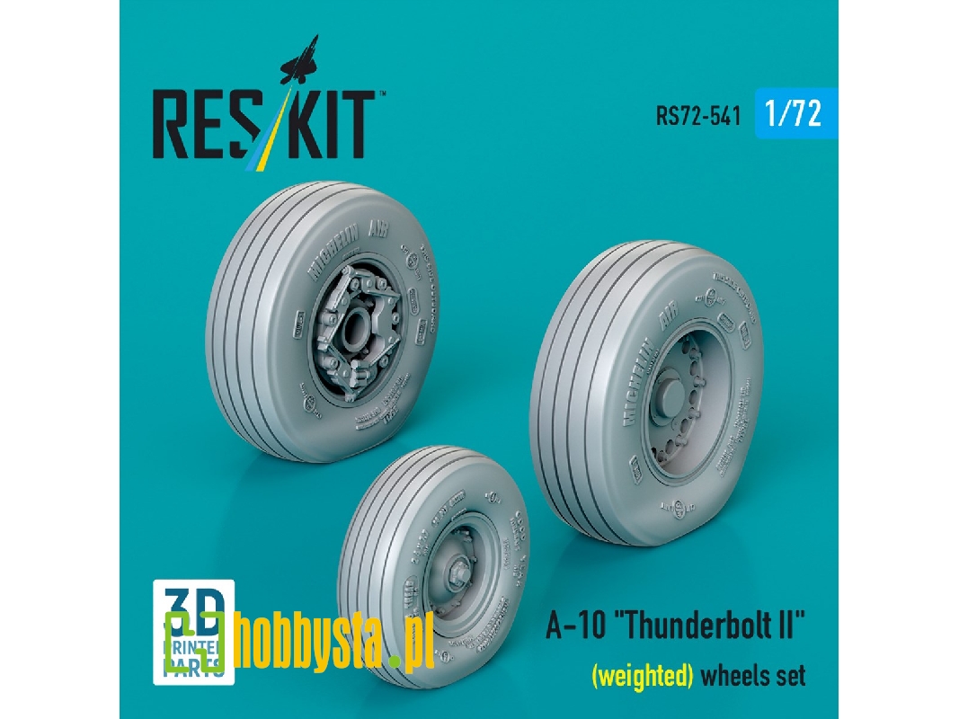 Faichild A-10 Thunderbolt Ii - Weighted Wheels Set (3d Printed) - zdjęcie 1