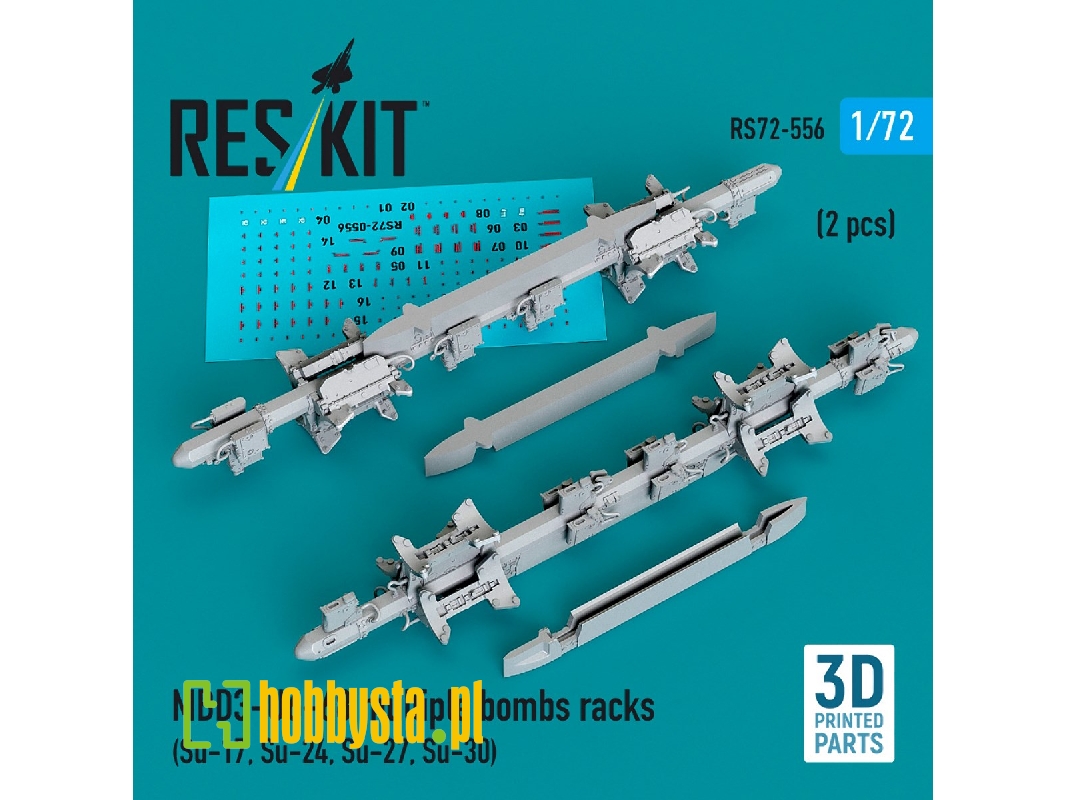 Mbd3-u6-68 Multiple Bombs Racks (2 Pcs / 3d Printed) - zdjęcie 1 Mbd3-u6-68 Multiple Bombs Racks (2 Pcs / 3d Printed) - zdjęcie 1