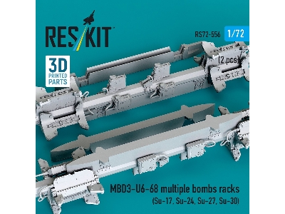 Mbd3-u6-68 Multiple Bombs Racks (2 Pcs / 3d Printed) - zdjęcie 2