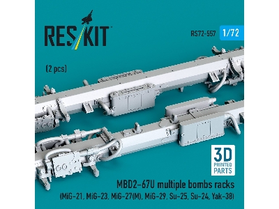 Mbd2-u6-67u Multiple Bombs Racks (2 Pcs / 3d Printed) - zdjęcie 2
