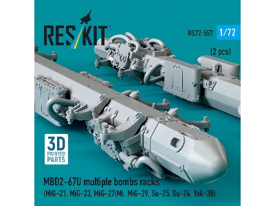 Mbd2-u6-67u Multiple Bombs Racks (2 Pcs / 3d Printed) - zdjęcie 3