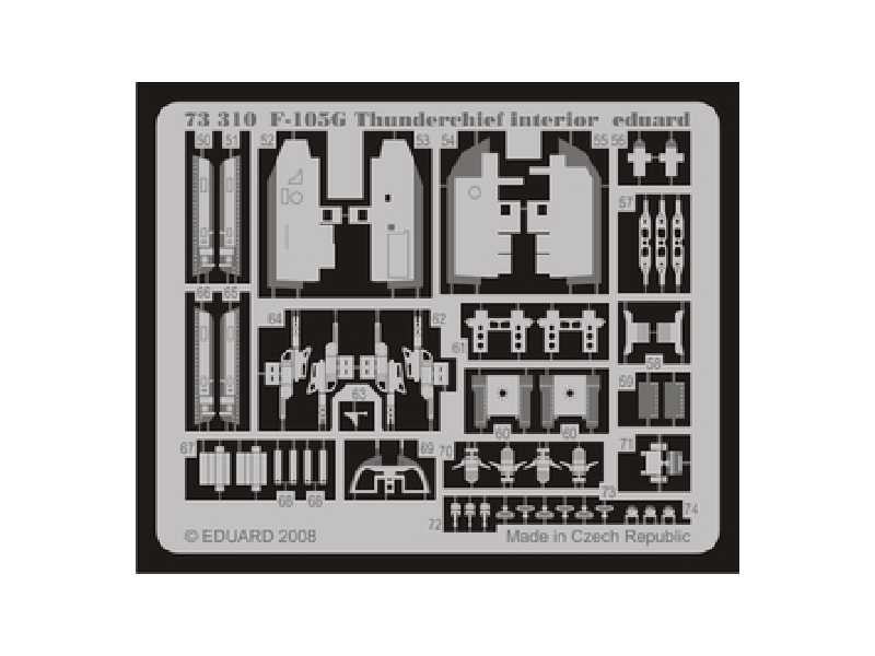F-105G interior S. A. 1/72 - Trumpeter - blaszki - zdjęcie 1 F-105G interior S. A. 1/72 - Trumpeter - blaszki - zdjęcie 1