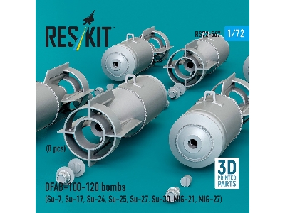 Ofab-100-120 Bombs (8 Pcs / 3d Printed) - zdjęcie 2