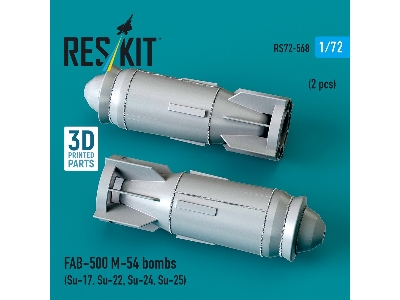 Fab-500 M-54 Bombs (2 Pcs / 3d Printed) - zdjęcie 2