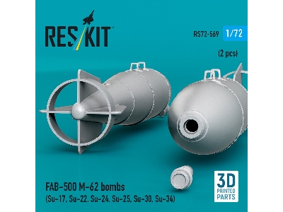 Fab-500 M-62 Bombs (2 Pcs / 3d Printed) - zdjęcie 3