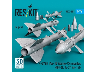 R-27er (Aa-10 Alamo-c) Missiles (4 Pcs / 3d Printed) - zdjęcie 3
