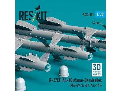 R-27et (Aa-10 Alamo-d) Missiles (4 Pcs / 3d Printed) - zdjęcie 2