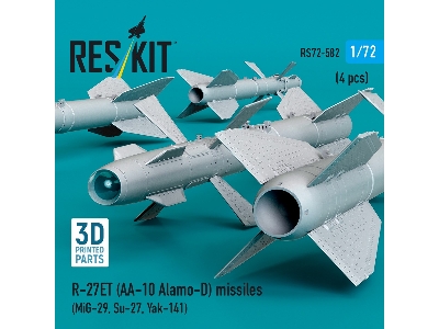 R-27et (Aa-10 Alamo-d) Missiles (4 Pcs / 3d Printed) - zdjęcie 3