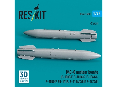 B43-0 Nuclear Bombs (2 Pcs / 3d Printed) - zdjęcie 2