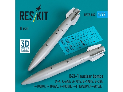 B43-1 Nuclear Bombs (2 Pcs / 3d Printed) - zdjęcie 1