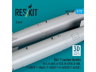 B43-1 Nuclear Bombs (2 Pcs / 3d Printed) - zdjęcie 2