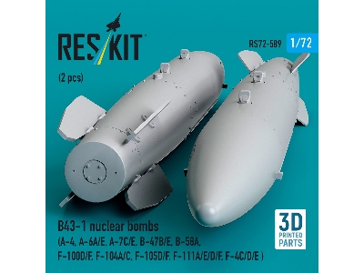 B43-1 Nuclear Bombs (2 Pcs / 3d Printed) - zdjęcie 3