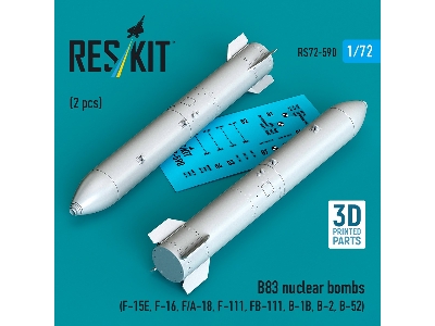 B83 Nuclear Bombs (2 Pcs / 3d Printed) - zdjęcie 1