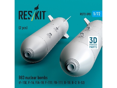 B83 Nuclear Bombs (2 Pcs / 3d Printed) - zdjęcie 2
