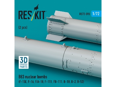 B83 Nuclear Bombs (2 Pcs / 3d Printed) - zdjęcie 3