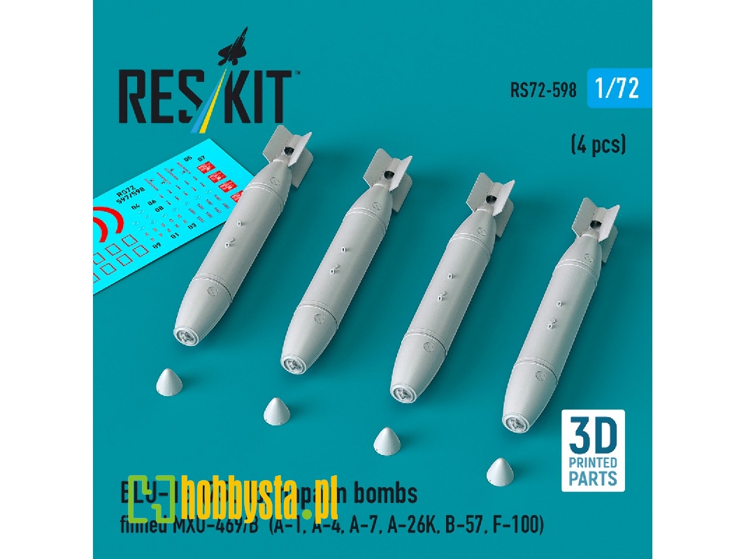 Blu-1b (750 Lb) Napalm Bombs Finned Mxu-469/B (4 Pcs / 3d Printed) - zdjęcie 1 Blu-1b (750 Lb) Napalm Bombs Finned Mxu-469/B (4 Pcs / 3d Printed) - zdjęcie 1