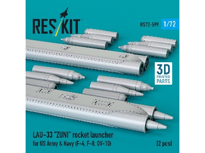 Lau-33 Zuni Rocket Launcher For Us Army & Navy (2 Pcs / 3d Printed) - zdjęcie 3