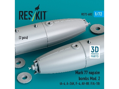 Mark 77 Napalm Bombs Mod.2 (2 Pcs / 3d Printed) - zdjęcie 1