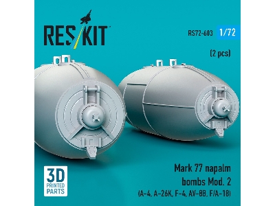 Mark 77 Napalm Bombs Mod.2 (2 Pcs / 3d Printed) - zdjęcie 3