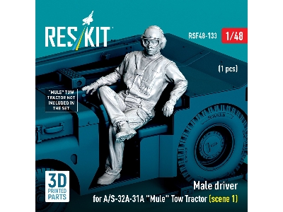 Male Driver For A/S-32a-31a "mule" Tow Tractor Scene 1 (1 Figure / 3d Printed) - zdjęcie 2 Male Driver For A/S-32a-31a "mule" Tow Tractor Scene 1 (1 Figure / 3d Printed) - zdjęcie 2