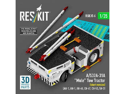 A/S32a-31a  "mule" Tow Tractor (Short Version)  - 3d Printed Model Kit - zdjęcie 2