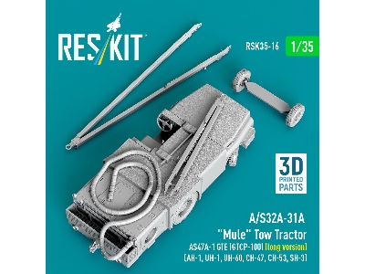 A/S32a-31a  "mule" Tow Tractor As47a-1 Gte (Gtcp-100) (Long Version)  - 3d Printed Model Kit - zdjęcie 2