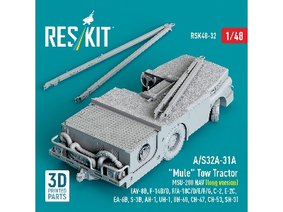 A/S32a-31a "mule" Tow Tractor Msu-200 Nav (Long Version) - 3d Printed Model Kit - zdjęcie 2