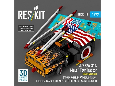 A/S32a-31a "mule" Tow Tractor (Short Version)  - 3d Printed Model Kit - zdjęcie 1