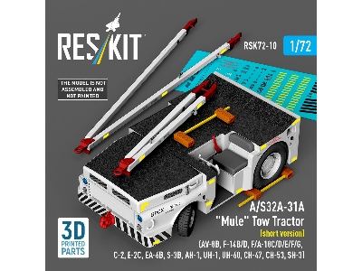 A/S32a-31a "mule" Tow Tractor (Short Version)  - 3d Printed Model Kit - zdjęcie 2