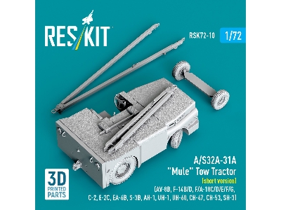 A/S32a-31a "mule" Tow Tractor (Short Version)  - 3d Printed Model Kit - zdjęcie 3