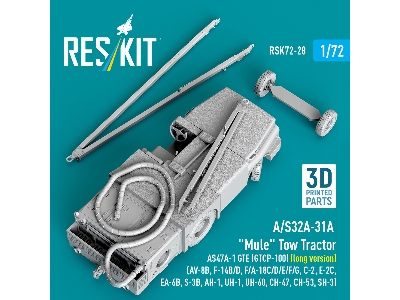 A/S32a-31a "mule" Tow Tractor As47a-1 Gte (Gtcp-100) (Long Version) - 3d Printed Model Kit - zdjęcie 3
