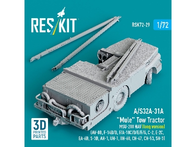 A/S32a-31a "mule" Tow Tractor Msu-200 Nav (Long Version) - 3d Printed Model Kit - zdjęcie 2
