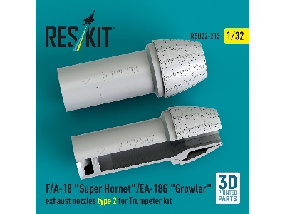 Boeing F/A-18 E/F Super Hornet & Ea-18 G Growler - 3d-printed Exhaust Nozzles Type 2 (For Trumpeter Kits( - zdjęcie 2