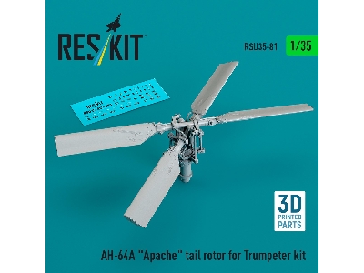 Ah-64 A Apache - 3d-printed Tail Rotor (For Trumpeter Kits) - zdjęcie 1