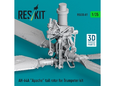 Ah-64 A Apache - 3d-printed Tail Rotor (For Trumpeter Kits) - zdjęcie 2