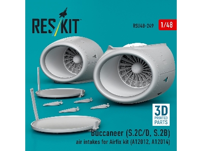 Buccaneer S.2 B/C/D - 3d-printed Air Intakes (For Airfix A12012 And A12014 Kits) - zdjęcie 1
