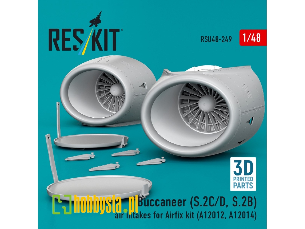 Buccaneer S.2 B/C/D - 3d-printed Air Intakes (For Airfix A12012 And A12014 Kits) - zdjęcie 1 Buccaneer S.2 B/C/D - 3d-printed Air Intakes (For Airfix A12012 And A12014 Kits) - zdjęcie 1