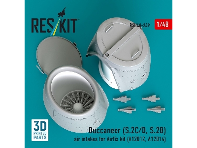 Buccaneer S.2 B/C/D - 3d-printed Air Intakes (For Airfix A12012 And A12014 Kits) - zdjęcie 2