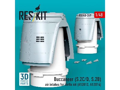 Buccaneer S.2 B/C/D - 3d-printed Air Intakes (For Airfix A12012 And A12014 Kits) - zdjęcie 4