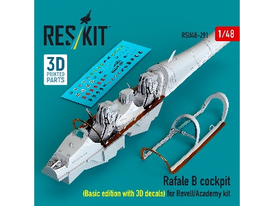 Dassault Rafale B - 3d-printed Cockpit Basic Edition With 3d Decals (For Revell / Academy Kits) - zdjęcie 1