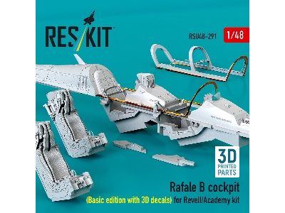 Dassault Rafale B - 3d-printed Cockpit Basic Edition With 3d Decals (For Revell / Academy Kits) - zdjęcie 2