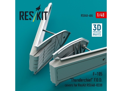 Republic F-105 Thunderchief - 3d Printed F.O.D. Covers (For Reskit Rsu48-0338 Kit) - zdjęcie 2