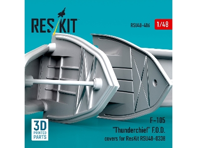 Republic F-105 Thunderchief - 3d Printed F.O.D. Covers (For Reskit Rsu48-0338 Kit) - zdjęcie 3