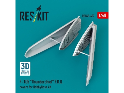 Republic F-105 Thunderchief - 3d Printed F.O.D. Covers (For Hobby Boss Kit) - zdjęcie 1